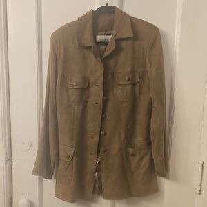Women's Tan Suede Jacket Variazioni